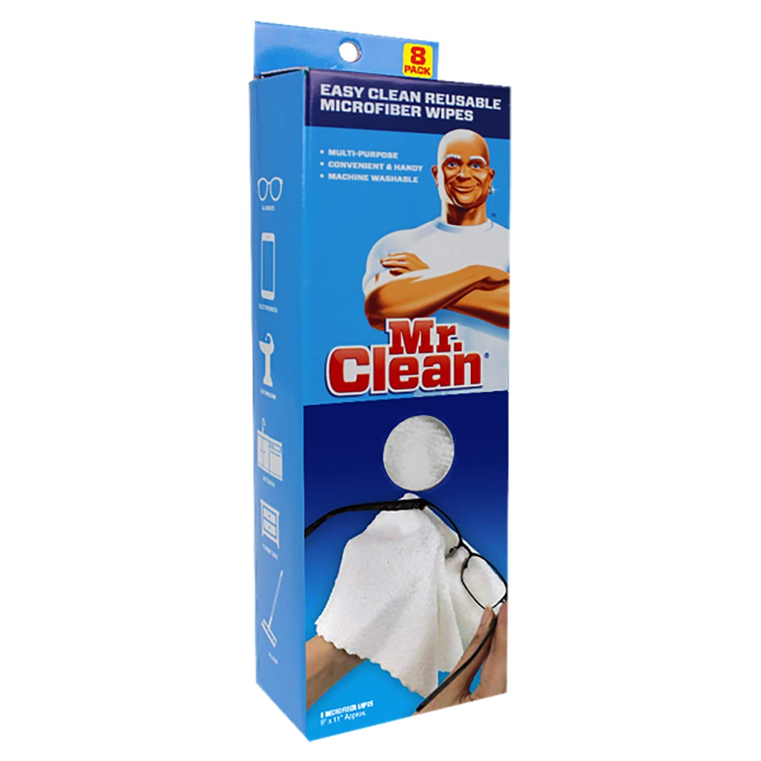Easy Clean Reusable Microfiber Cloths 8ct